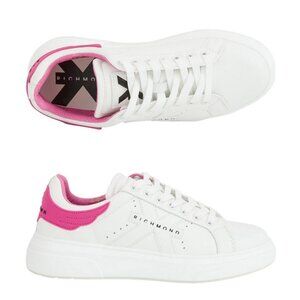 JOHN RICHMOND Sneakers Sneakers In White and Pink 22302 B Sz EU39/US9